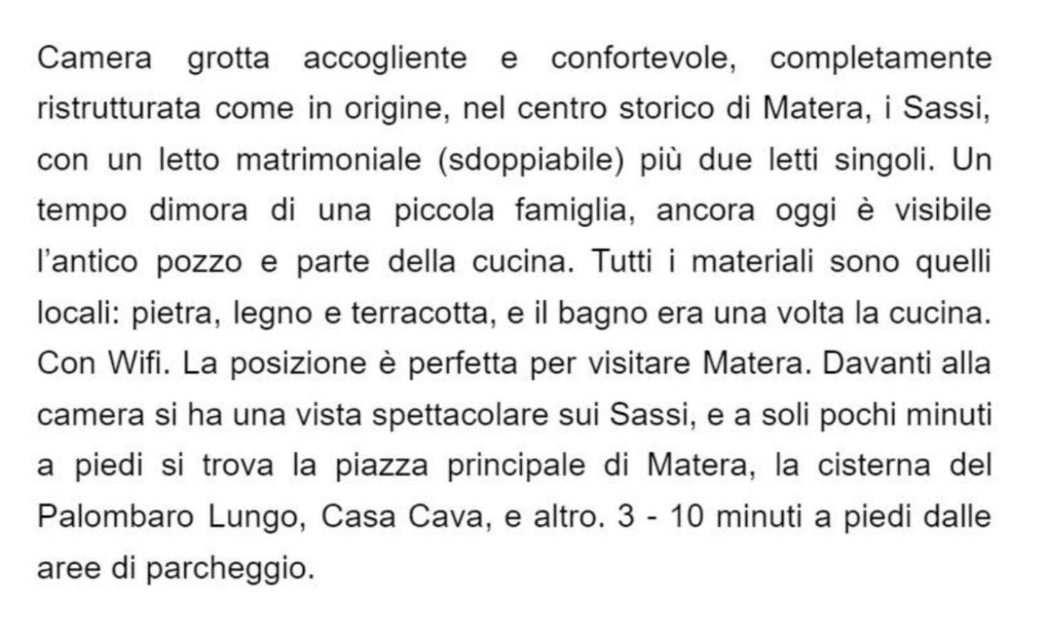 Cave Rooms Sassi Матера Номер фото