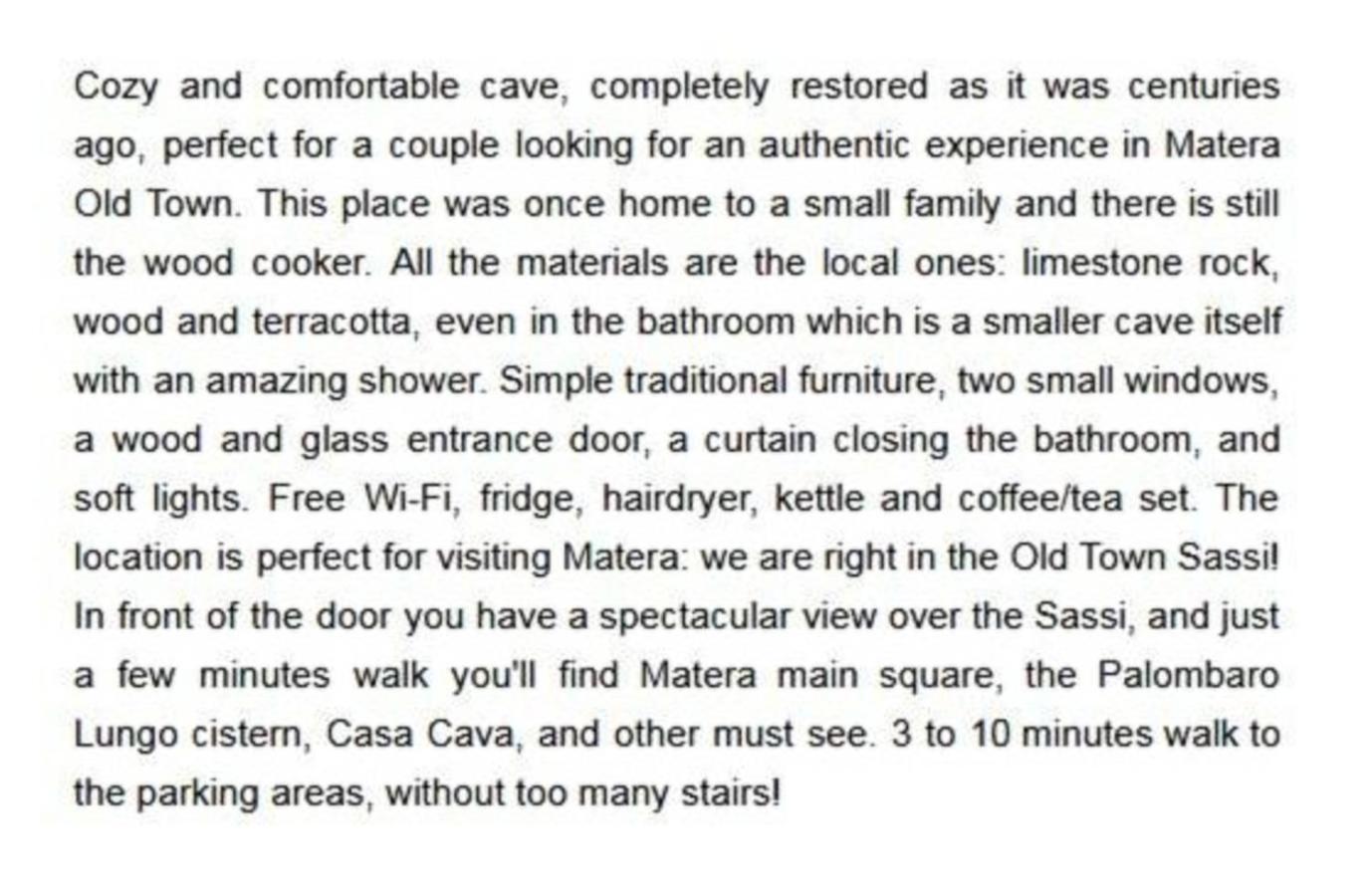 Cave Rooms Sassi Матера Номер фото